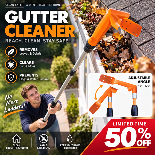 🔧 LIMITED‑TIME 50% OFF! ✨ No-Climb Gutter Cleaning Tool