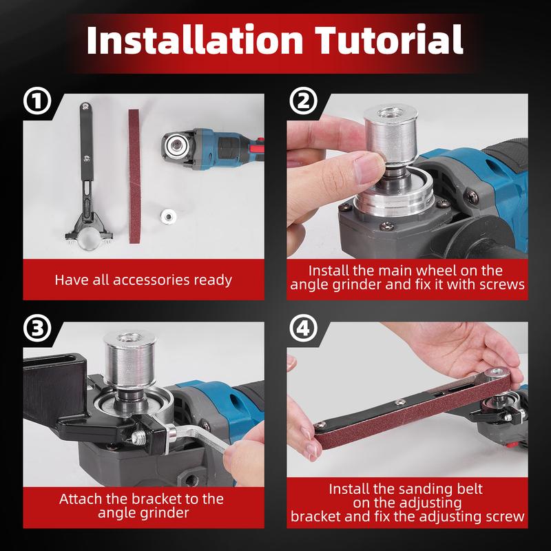 boostbind® Angle Grinder Belt Sander Attachment