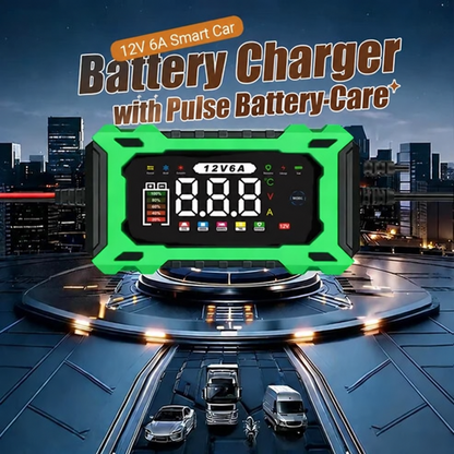 ⏳⏳Time-Limited Special⏰12V 6A Smart Car Battery Charger , Auto Maintain & Desulfation