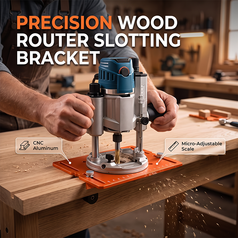 boostbind Precision Wood Router Slotting Guide Bracket