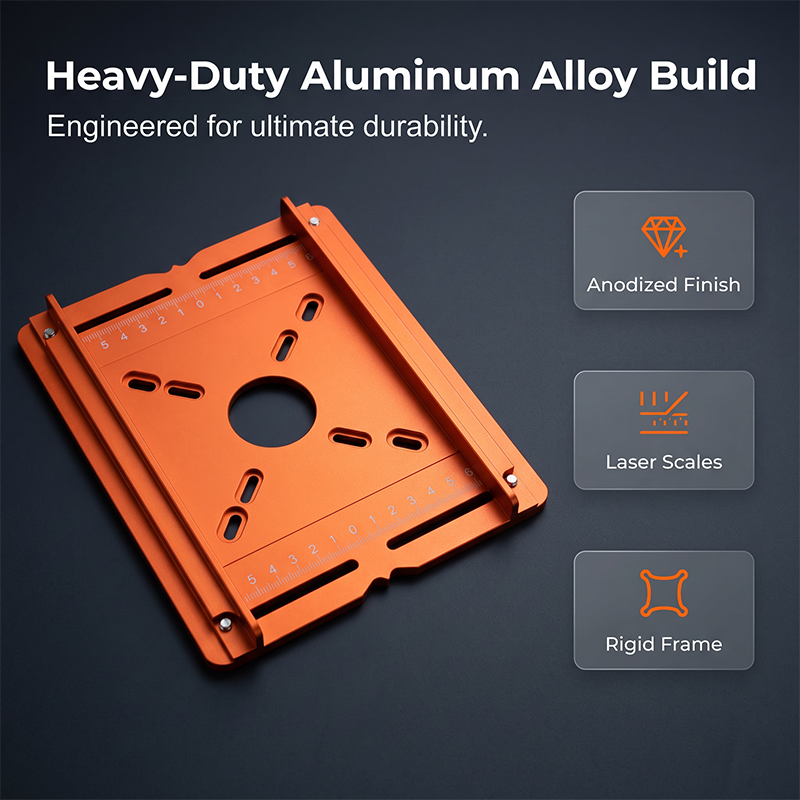 boostbind Precision Wood Router Slotting Guide Bracket